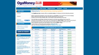 Viewing payed advertising sites ogamoney.club - Welcome!