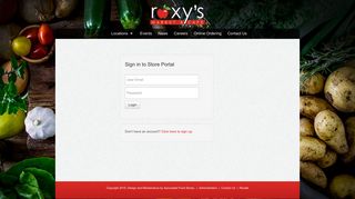 Roxy's Market - Login