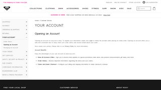 Opening an Account | Roxy