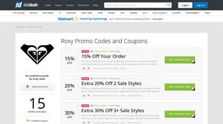 Roxy Promo Codes, Coupons and Deals | Slickdeals.net