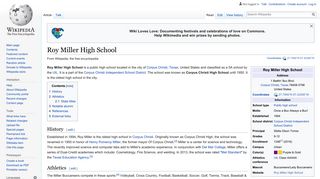 Roy Miller High School - Wikipedia