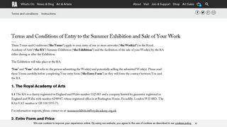 Summer Exhibition entry | Royal Academy of Arts