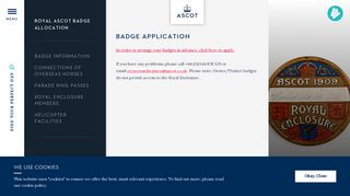 Royal Ascot | Badge Applications | Ascot Racecourse