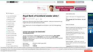 Royal Bank of Scottland wieder aktiv ! | wer-weiss-was.de