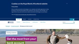 Manage your bank account | Royal Bank of Scotland