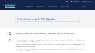 Earn & Redeem Reward | MyCruise Points | Royal Caribbean Intl.