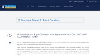 Redeem Bonus Reward | MyCruise Points | Royal Caribbean Intl.