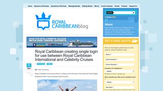 Royal Caribbean creating single login for use between Royal ...