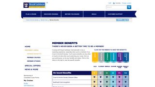Tier Benefits: Crown & Anchor Society – Logged In | Royal Caribbean ...