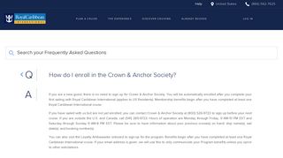 How do I enroll in the Crown & Anchor Society? | Royal Caribbean ...