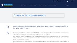 Manage Credit Card | Contact Support | Royal Caribbean Intl.
