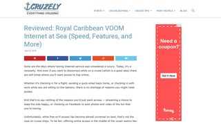 Reviewed: Royal Caribbean VOOM Internet at Sea (Speed, Features ...