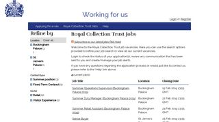 Royal Collection Trust Jobs - The Royal Household