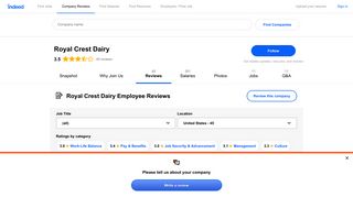 Working at Royal Crest Dairy: Employee Reviews | Indeed.com