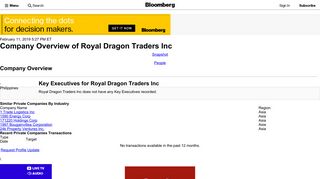 Royal Dragon Traders Inc: Private Company Information - Bloomberg