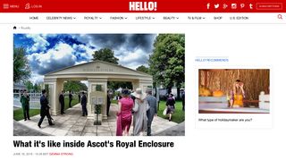 Royal Ascot: What it's like inside the Royal Enclosure - Hello Magazine