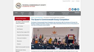 The Queen's Commonwealth Essay Competition - Royal ...