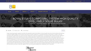 BuroNET | Royal essays composing system high quality effectively ...
