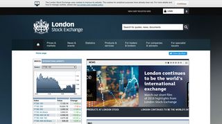 London Stock Exchange: Homepage