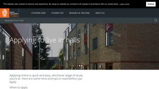 Applying to live in halls - Royal Holloway