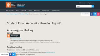Student Email Account - How do I log in? - Royal Holloway