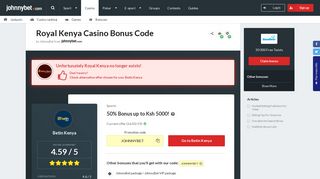 Royal Kenya Casino Bonus Code 2019, Promo up to $100/KSh10000
