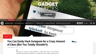 You Can Easily Hack Instagram for a Crazy Amount of Likes (But You ...