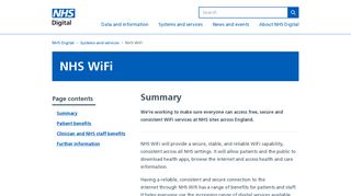 NHS WiFi - NHS Digital