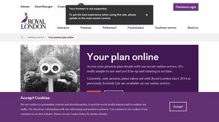 Your pension plan online - Royal London