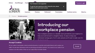 Employee pensions - Royal London