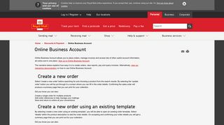 Royal Mail Online Business Account - Send mail and manage ...