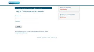 Log In To Your Credit Card Account - BOI