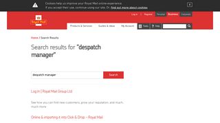 despatch manager - Royal Mail