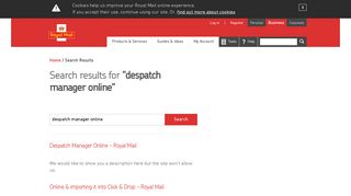 Despatch Manager Online - Royal Mail