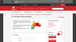 Mail and email | Royal Mail Group Ltd