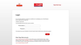 Login | Royal Mail Group Ltd