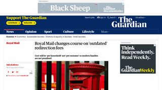 Royal Mail changes course on 'outdated' redirection fees | Business ...