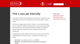 Find a new job internally - My Future at Royal Mail Group