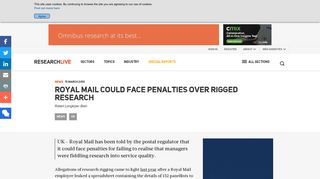 Royal Mail could face penalties over rigged research | News ...