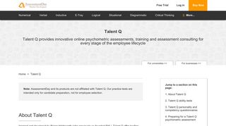 Talent Q | AssessmentDay.co.uk