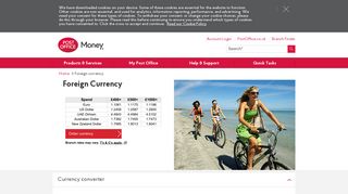 Foreign Currency Exchange | Post Office®