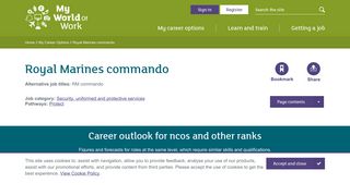 Royal Marines commando | My World of Work