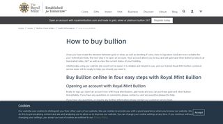 How to Buy Bullion with Us | The Royal Mint