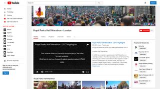 Royal Parks Half Marathon - London - YouTube