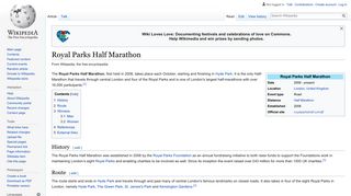 Royal Parks Half Marathon - Wikipedia
