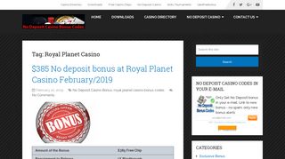 Royal Planet Casino | 2018 Free - TaKe Free Bonus