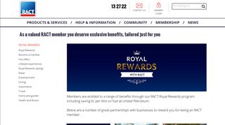 Royal Rewards - RACT