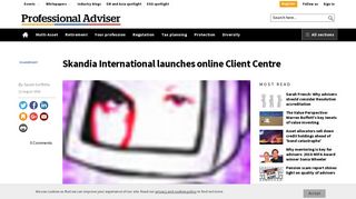 Skandia International launches online Client Centre