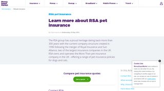 RSA Pet Insurance - MoneySuperMarket