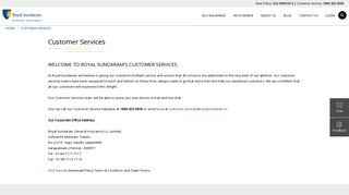 Customer Services - Royal Sundaram
